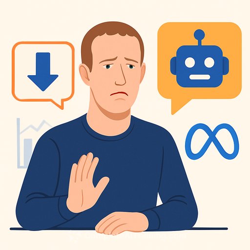 Zuckerberg says Meta's AI agent development hasn't accelerated as expected