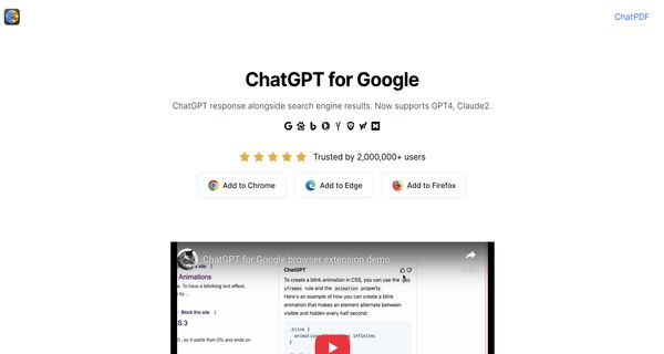 ChatGPT for Google