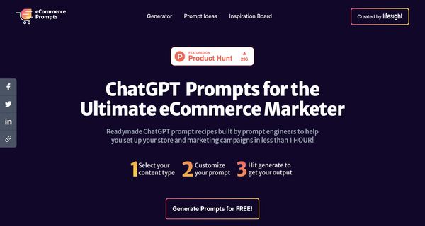 eCommerce ChatGPT Prompts