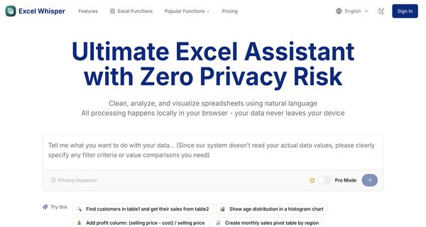 Excel Whisper