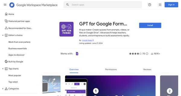 GPT For Google Forms