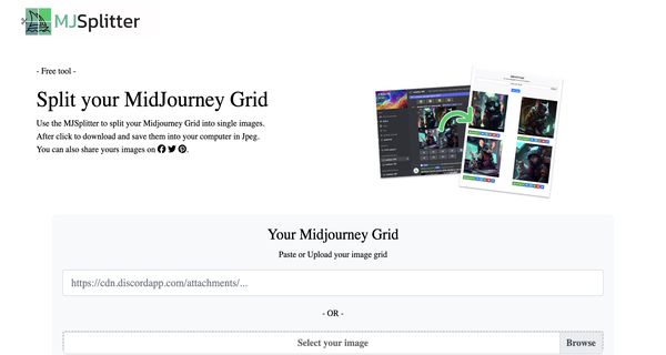 Midjourney Grid Splitter