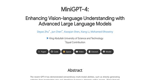 Minigpt-4