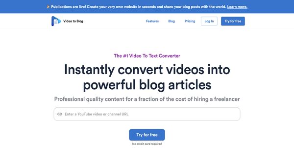 Video To Blog