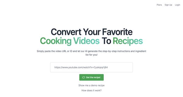 Video2Recipe