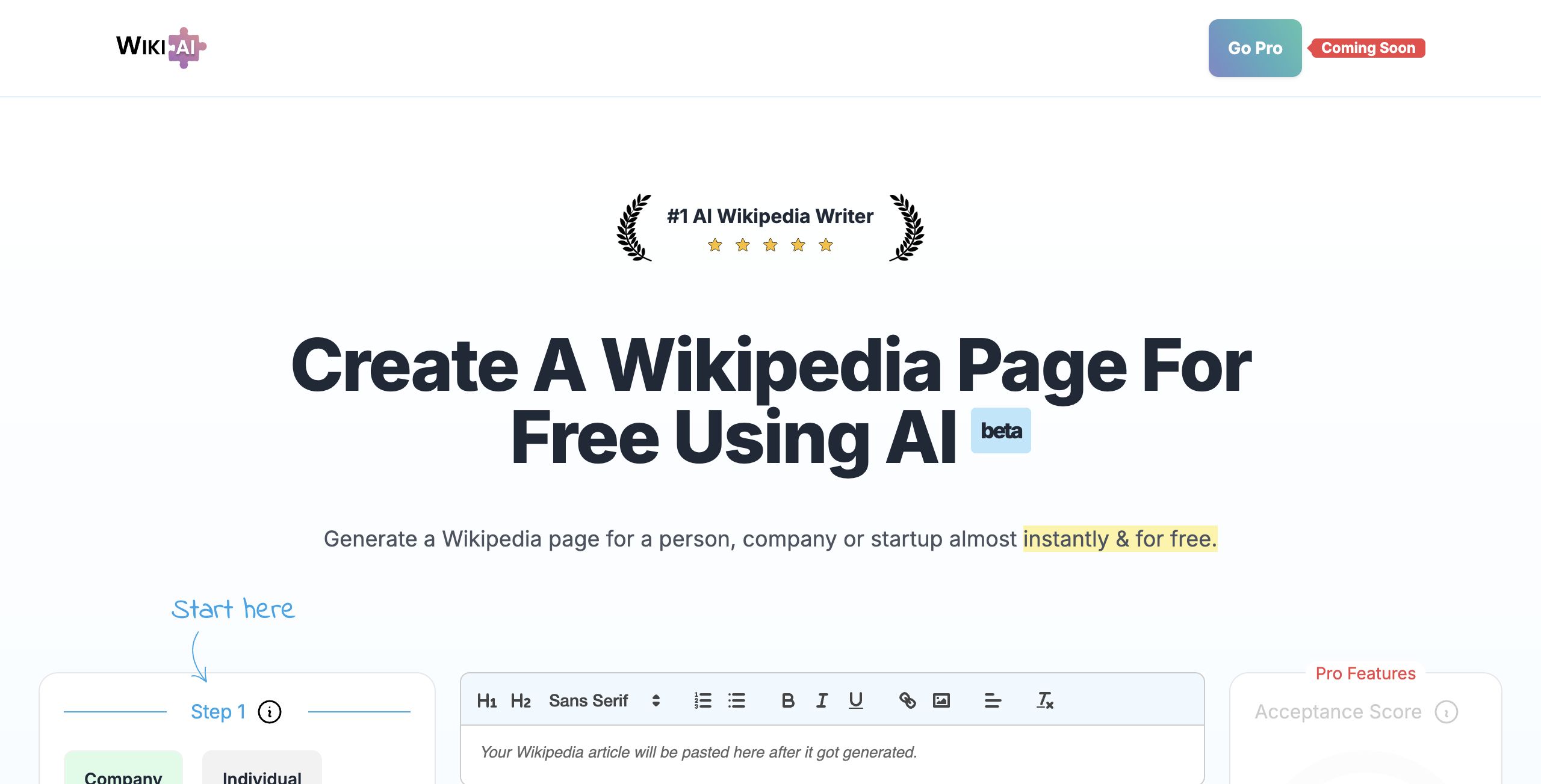 Wikipedia Article AI
