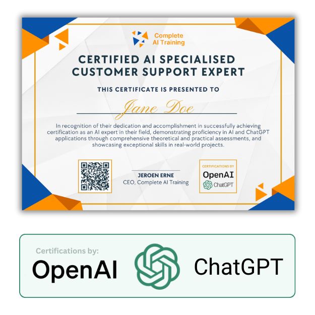 AI Certification for Customer Support Specialists