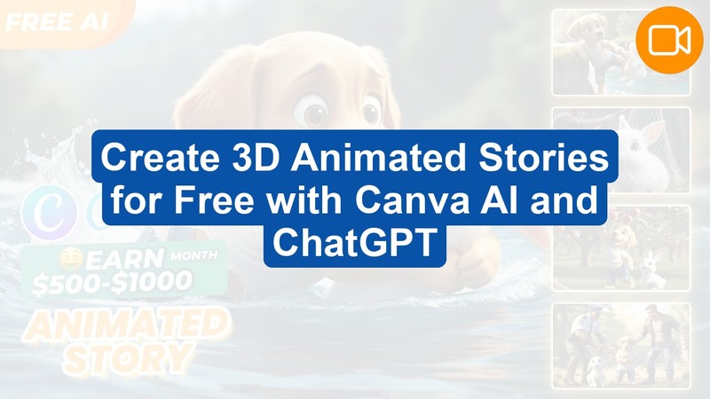 Create 3D Animated Stories for Free with Canva AI and ChatGPT (Video Course)