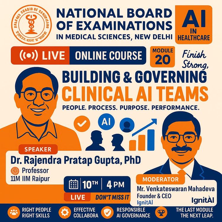 Building Clinical AI Teams: Leadership & Governance (Video Course)