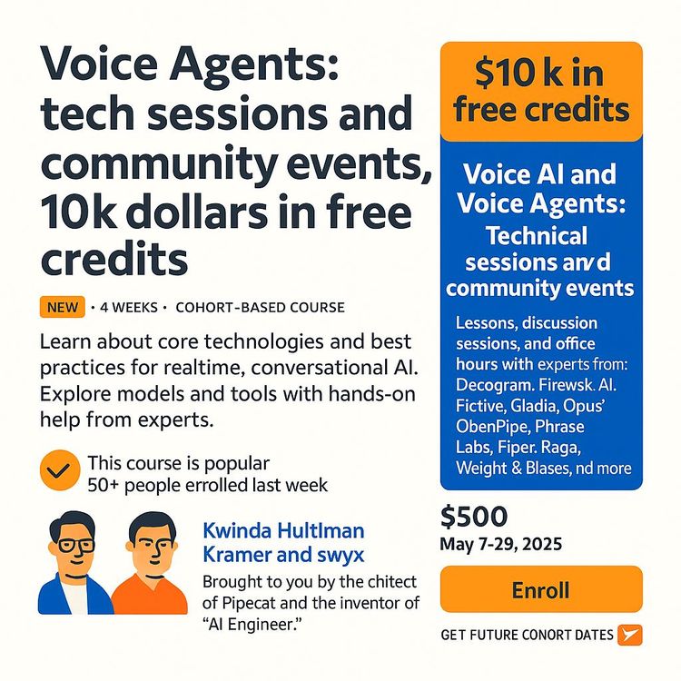 Voice AI Essentials: Building Real-Time, Multi-Turn, and Multimodal Agents (Video Course)
